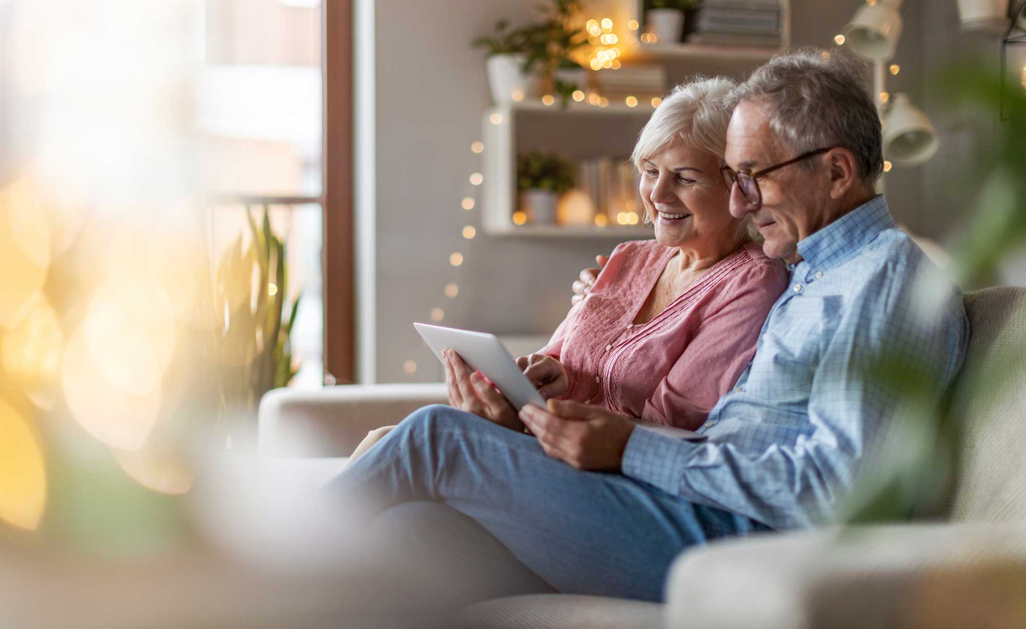 retirees looking at their finances